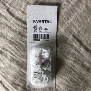 IKEA Kvartal Curtain Rail System Glider Hooks